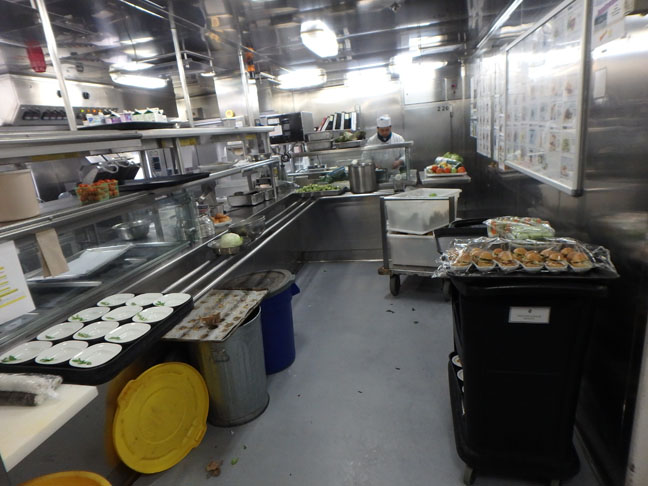 cruise ship galley