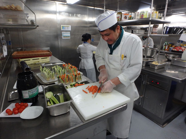 cruise ship galley