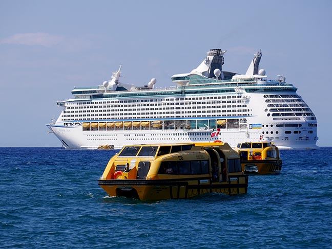 cruise ship and tenders