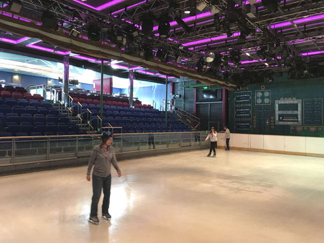 cruise ship ice skating