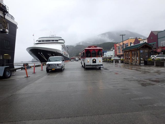 trolley in Ketchikan