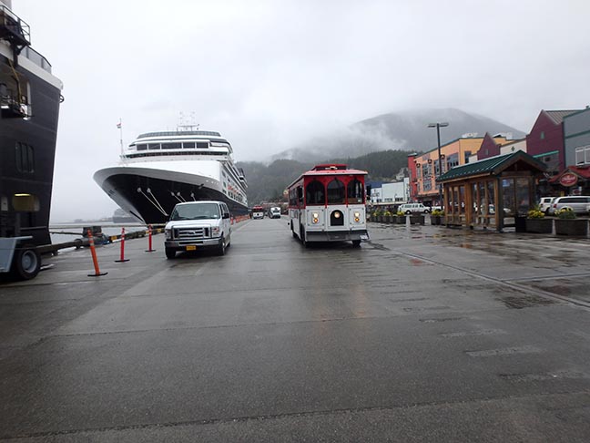 trolley in Ketchikan