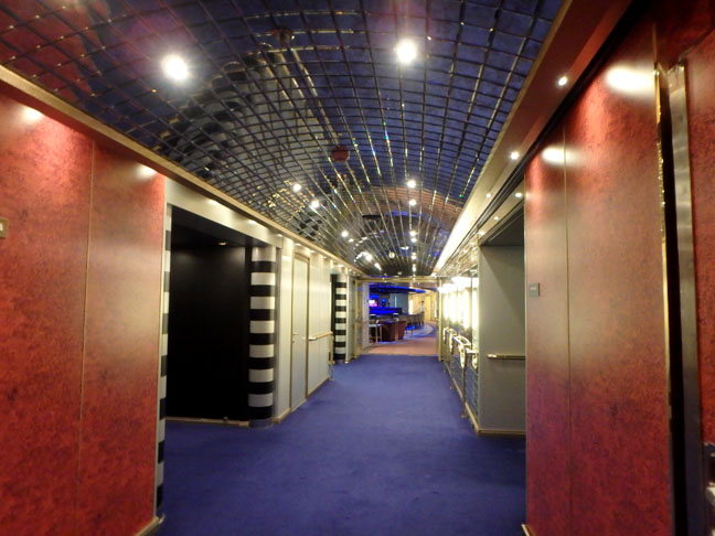 cruise ship hallway