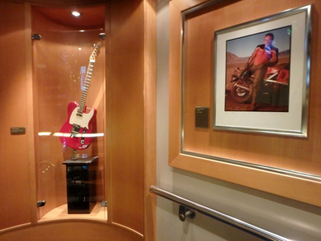 cruise ship stairway art