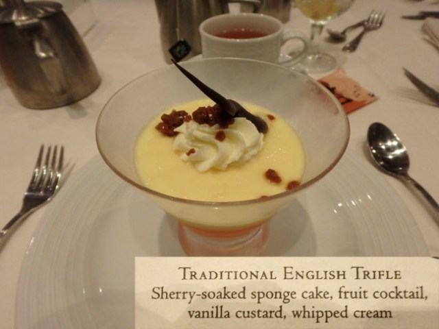 cruise ship dessert