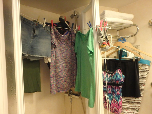 doing laundry on a cruise ship