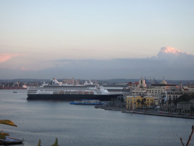 cruise ship in Havana