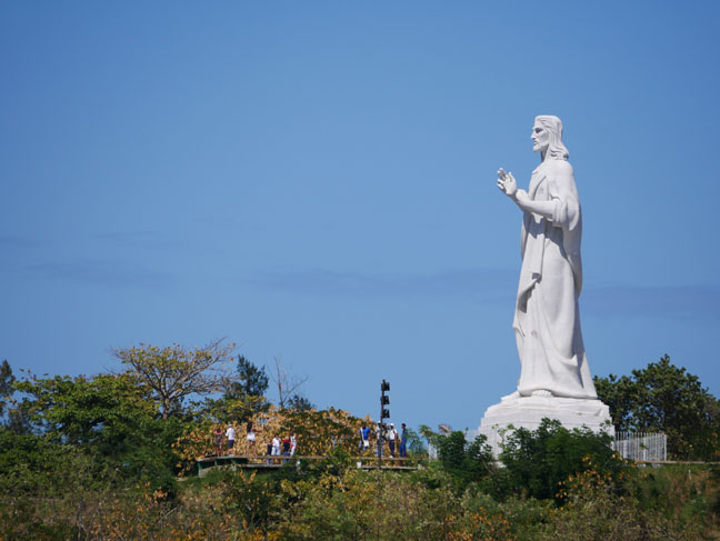 statue of Christ in Cuba