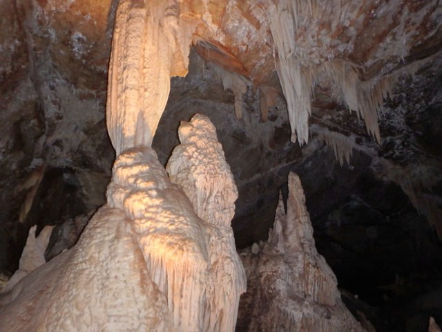 inside a cave