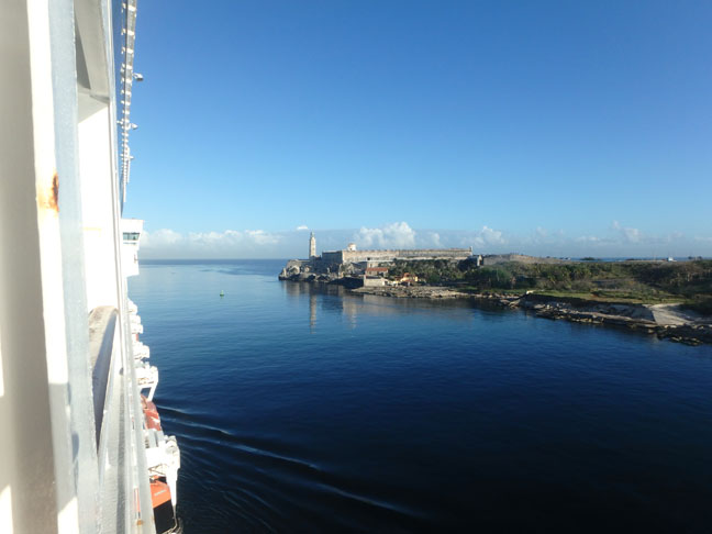 cruise ship balcony view