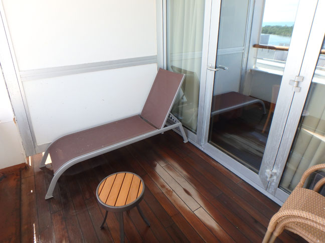 big balcony on a cruise ship