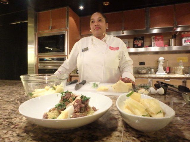 cruise ship cooking demonstration