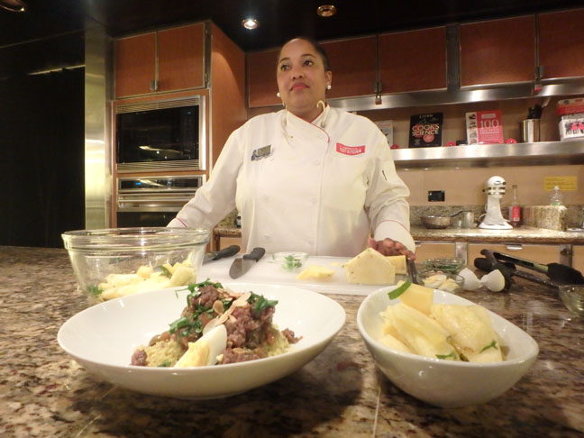 cruise ship cooking demonstration