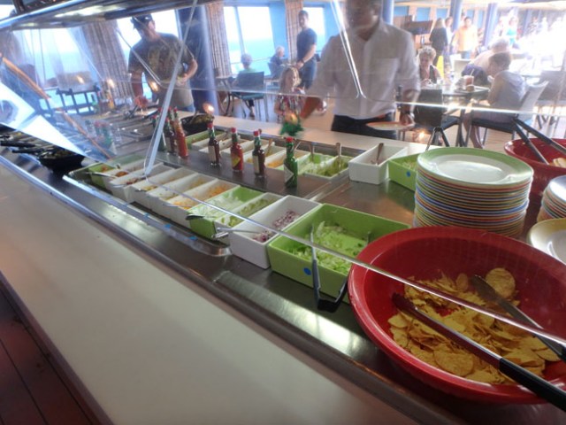 cruise ship taco bar