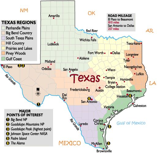Texas map