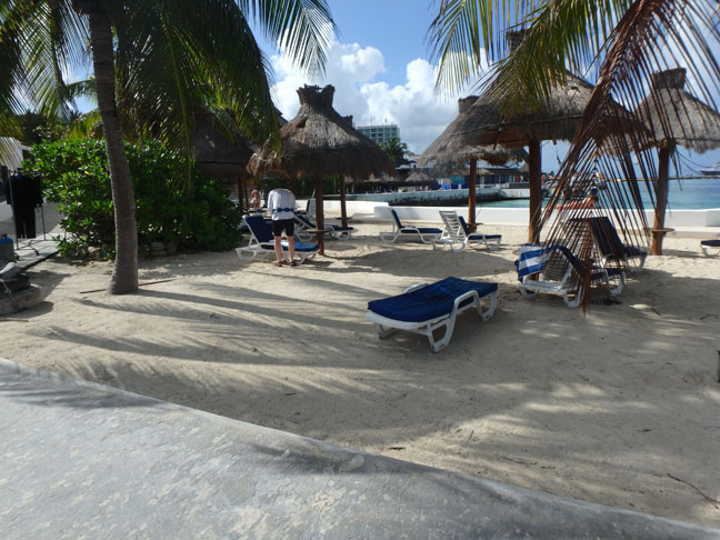 beach bar in Cozumel
