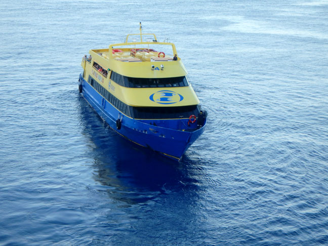 ferry in Cozumel