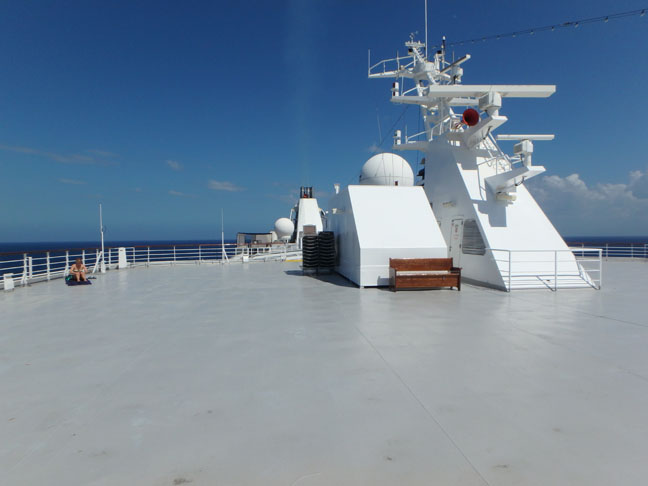 open space on deck