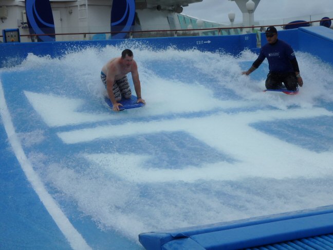flowrider on a cruise ship