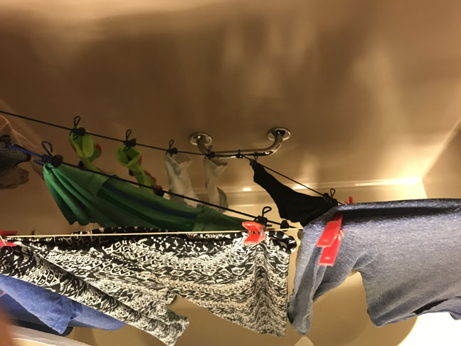 doing laundry on a cruise ship