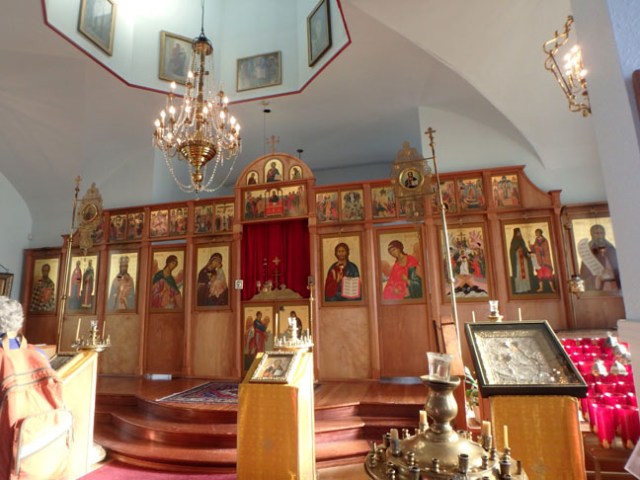 inside Kodiak's Russian church