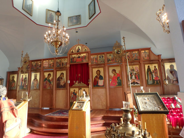 inside Kodiak's Russian church