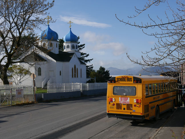 Russian orthodox church in Kodiak, Alaska