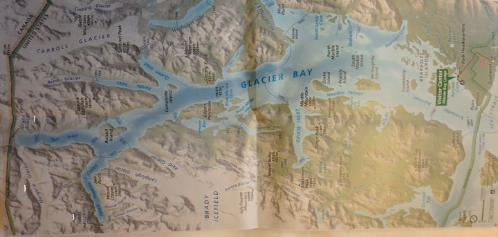 Glacier Bay map