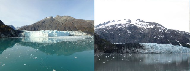 Margerie Glacier 2018 and 2013