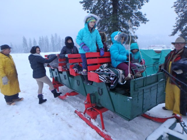sleigh ride in Leavenworth