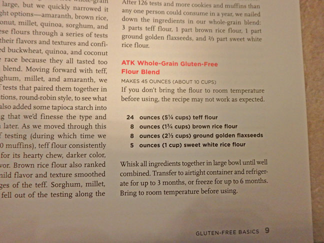 whole grain gluten free flour blend