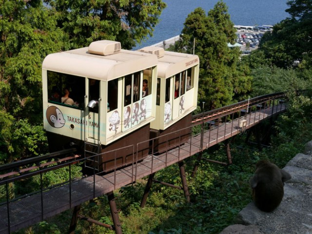 Beppu monkey park monorail