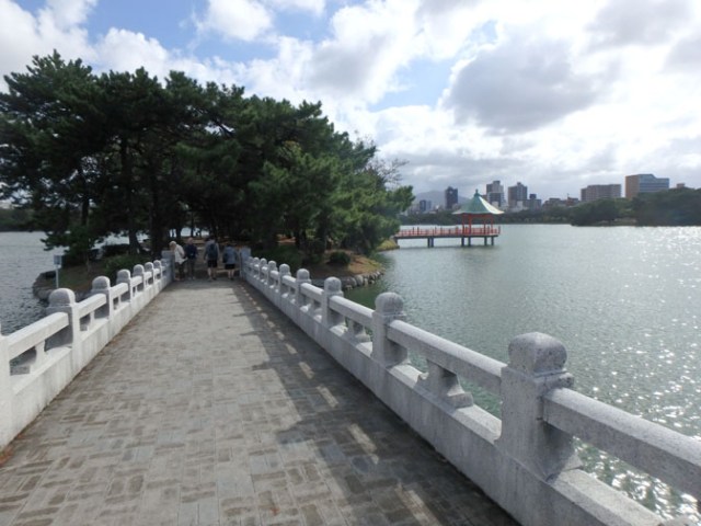 bridge at Ohori Park