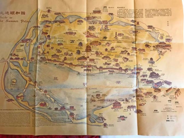 map of the Summer Palace in Beijing