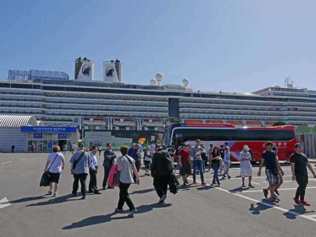 cruise dock in Busan