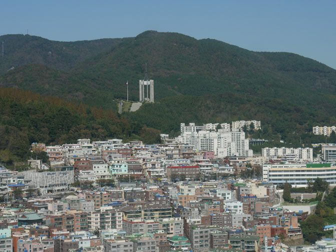 Korean war memorial in Busan, South Korea