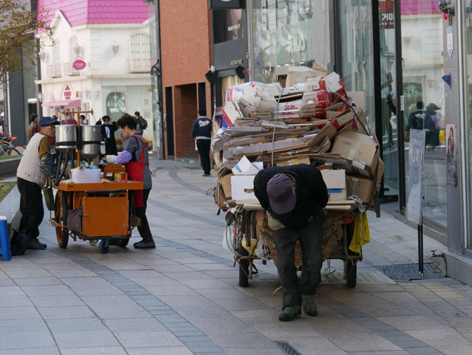 Busan street workers