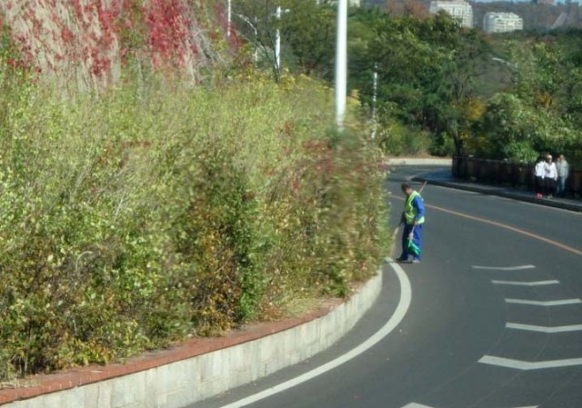 Chinese street cleaner