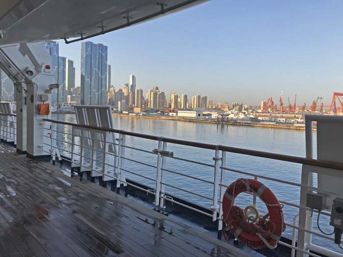 city view from Dalian cruise port