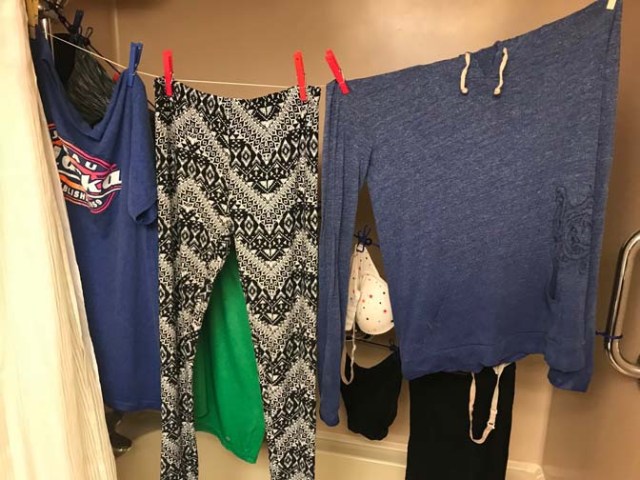 doing laundry on a cruise