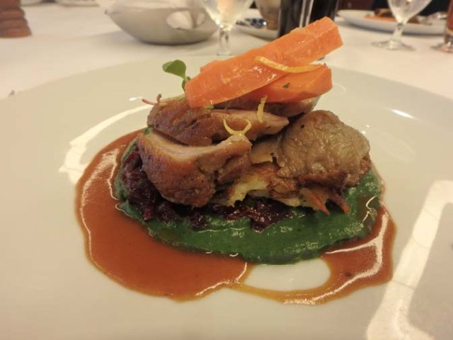 cruise ship duck dinner