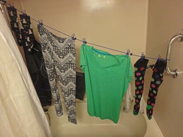 doing laundry on a cruise