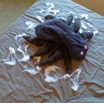 how to fold a towel spider